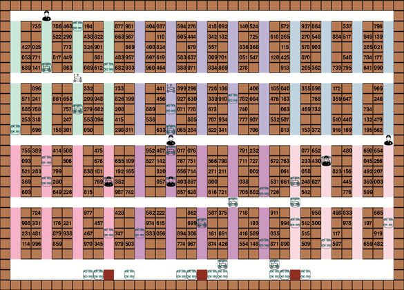 Multiagent Pathfinding in a Warehouse